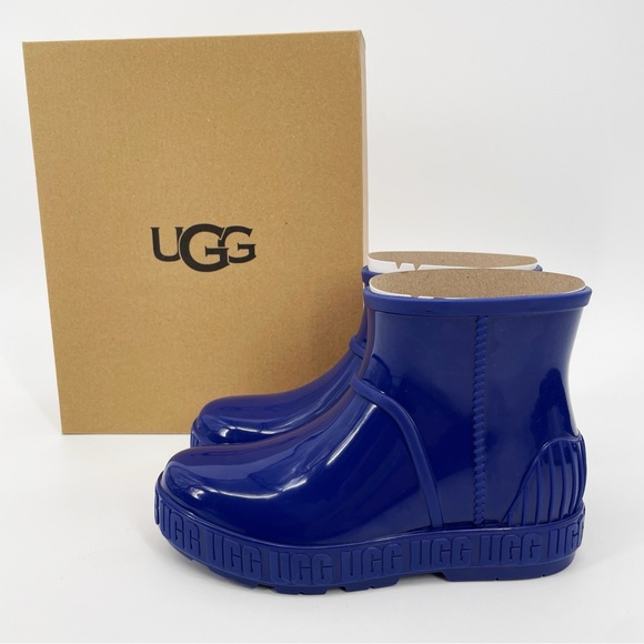 UGG Other - Ugg Drizlita Rain Boots Blue Sherpa Lined Waterproof Shoes Boys Girls Unisex